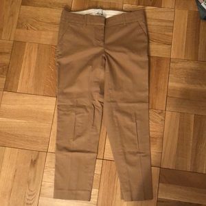 Tan cropped trouser